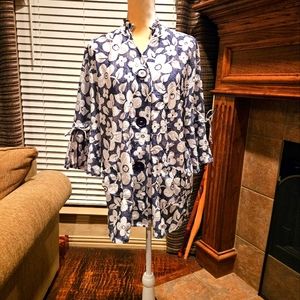 Erin London Floral Blouse XL